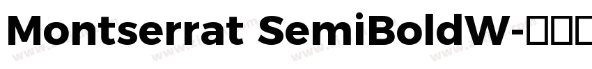 Montserrat SemiBoldW字体转换